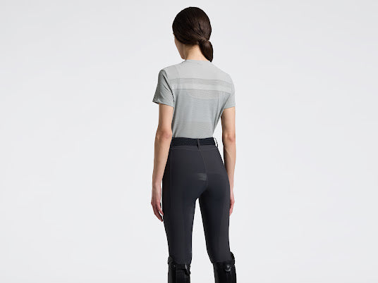 Cavalleria Toscana women’s short sleeve Perforated Technical T shirt