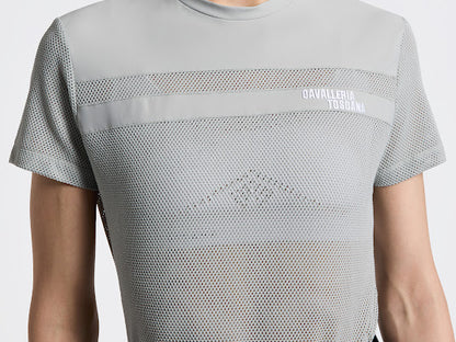Cavalleria Toscana women’s short sleeve Perforated Technical T shirt