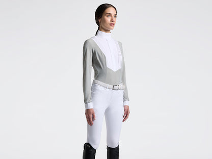 Cavalleria Toscana women’s Perforated Bib Long Sleeve Competition Shirt