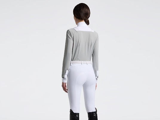 Cavalleria Toscana women’s Perforated Bib Long Sleeve Competition Shirt