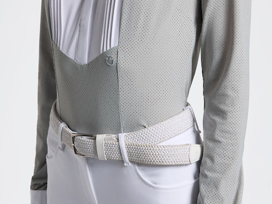 Cavalleria Toscana women’s Perforated Bib Long Sleeve Competition Shirt