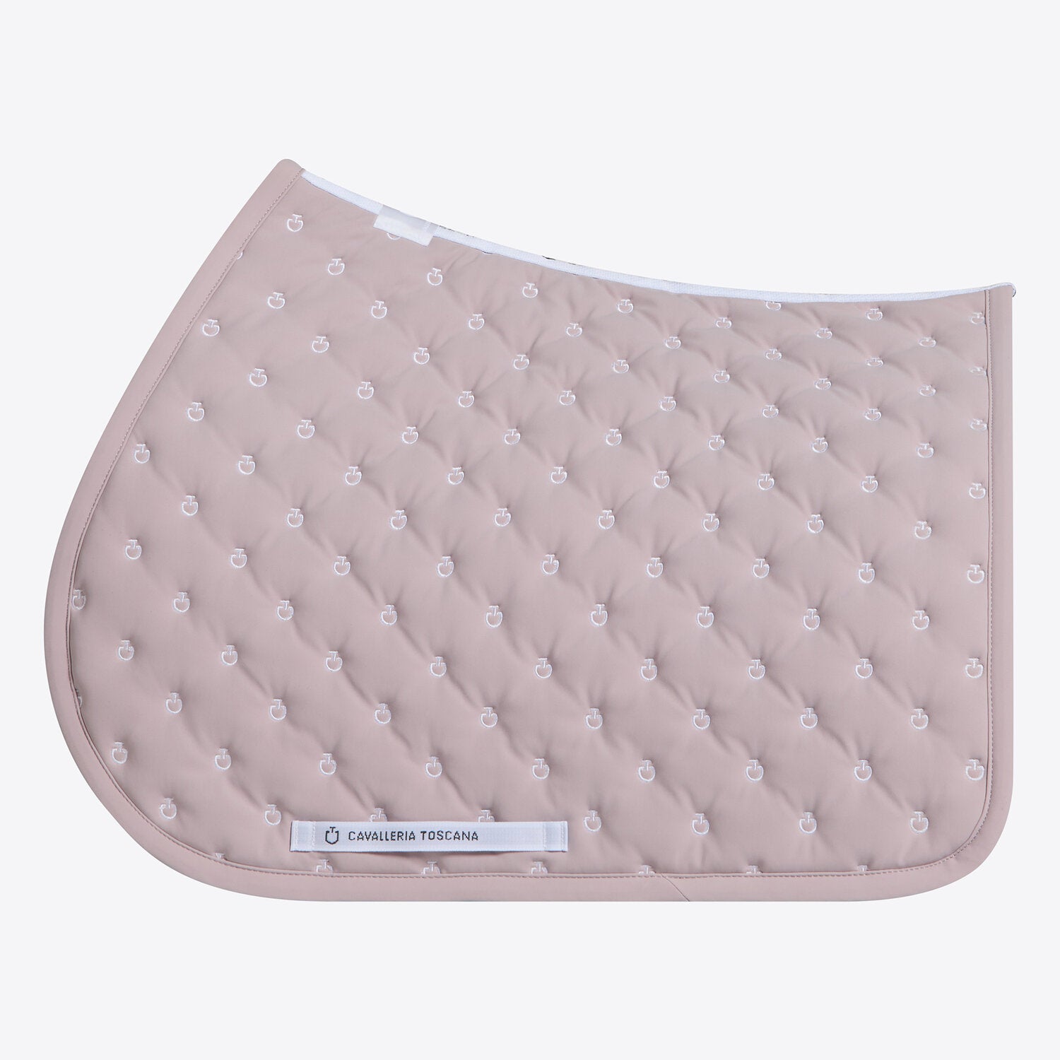 Cavalleria Toscana Embroidery Quilted Jumping Saddle Pad Violet Ice