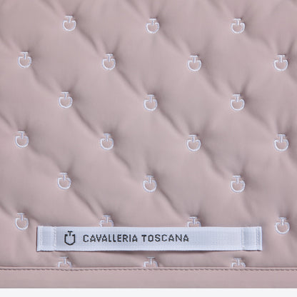 Cavalleria Toscana Embroidery Quilted Jumping Saddle Pad Violet Ice