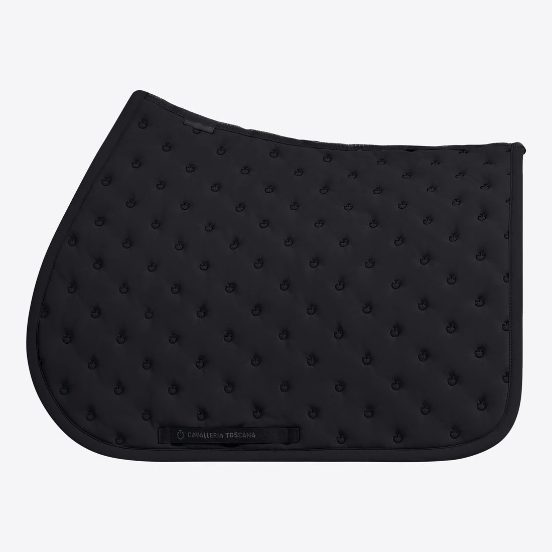Cavalleria Toscana Embroidery Quilted Jumping Saddle Pad Black 