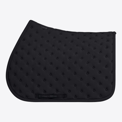 Cavalleria Toscana Embroidery Quilted Jumping Saddle Pad Black 