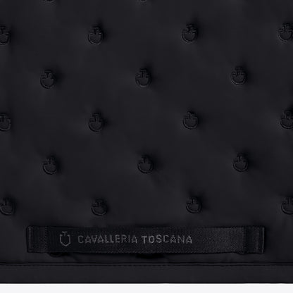 Cavalleria Toscana Embroidery Quilted Jumping Saddle Pad Black 