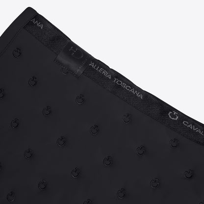 Cavalleria Toscana Embroidery Quilted Jumping Saddle Pad Black 