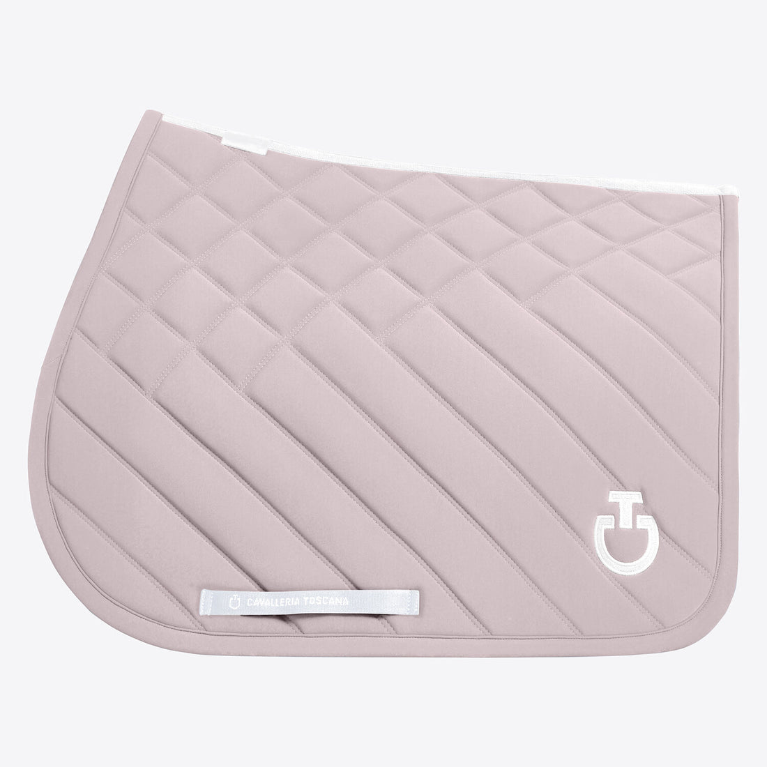Cavalleria Toscana Diamond and Line Quilted Jumping Saddle Pad Violet Ice