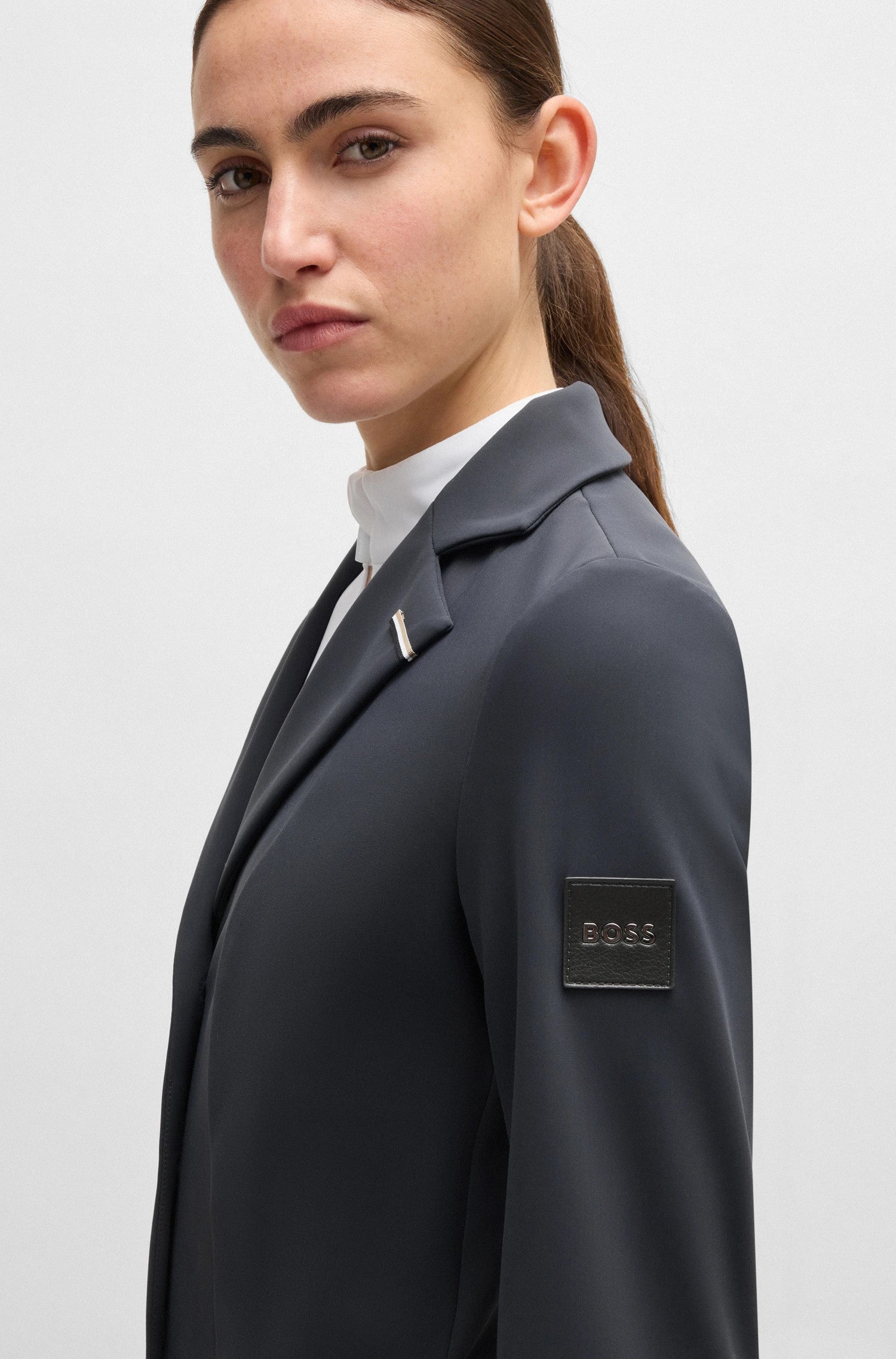 Boss Equestrian women’s Anna Competition Jacket Dark Grey