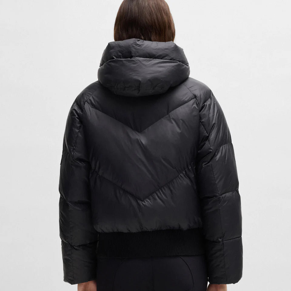 Marsha Bomber Puffer Jacket Black 