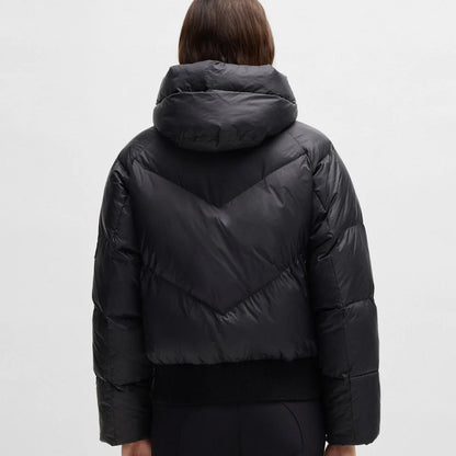 Marsha Bomber Puffer Jacket Black 