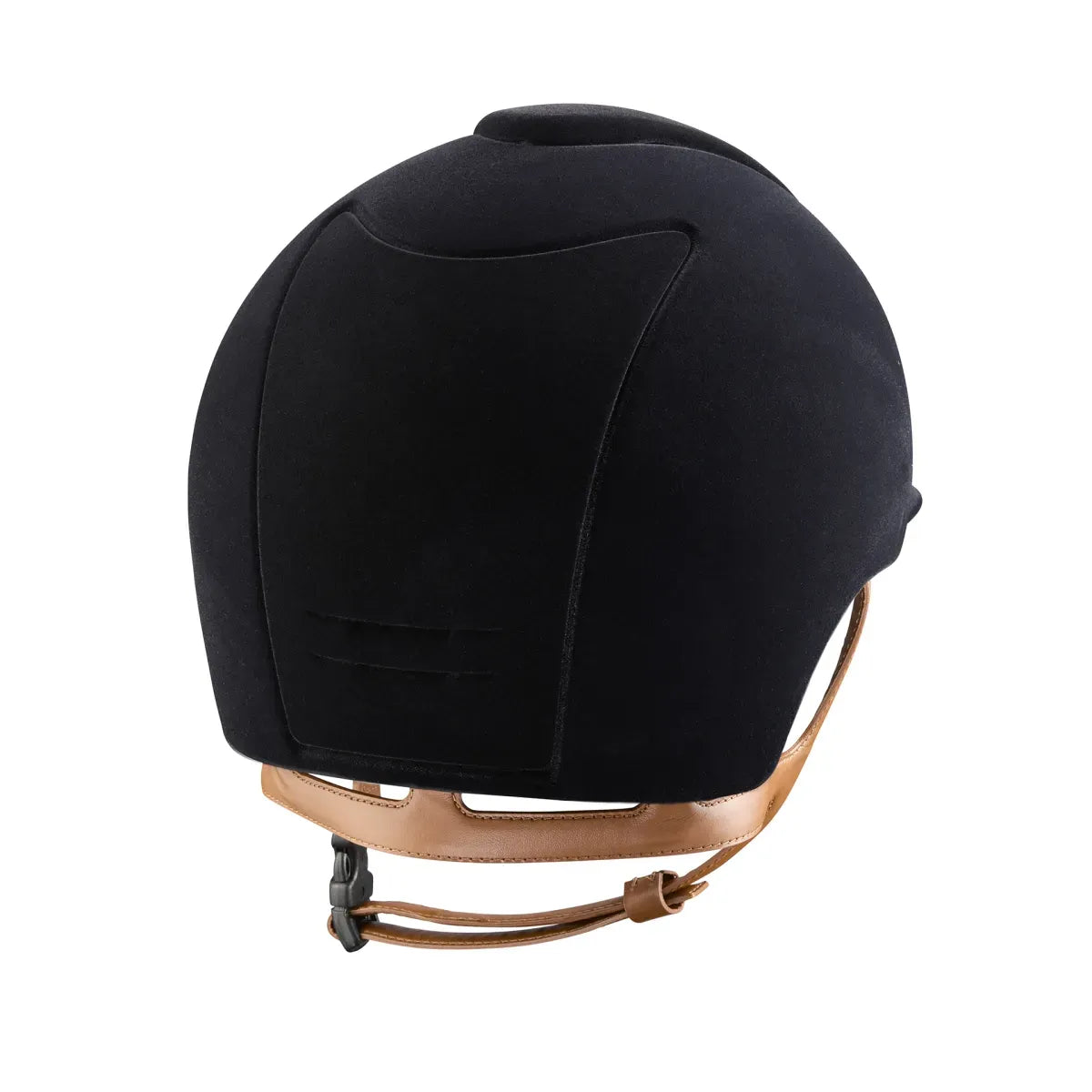 Kep Cromo 2 Velvet Riding hat with Chrome Frame and Brown Strap