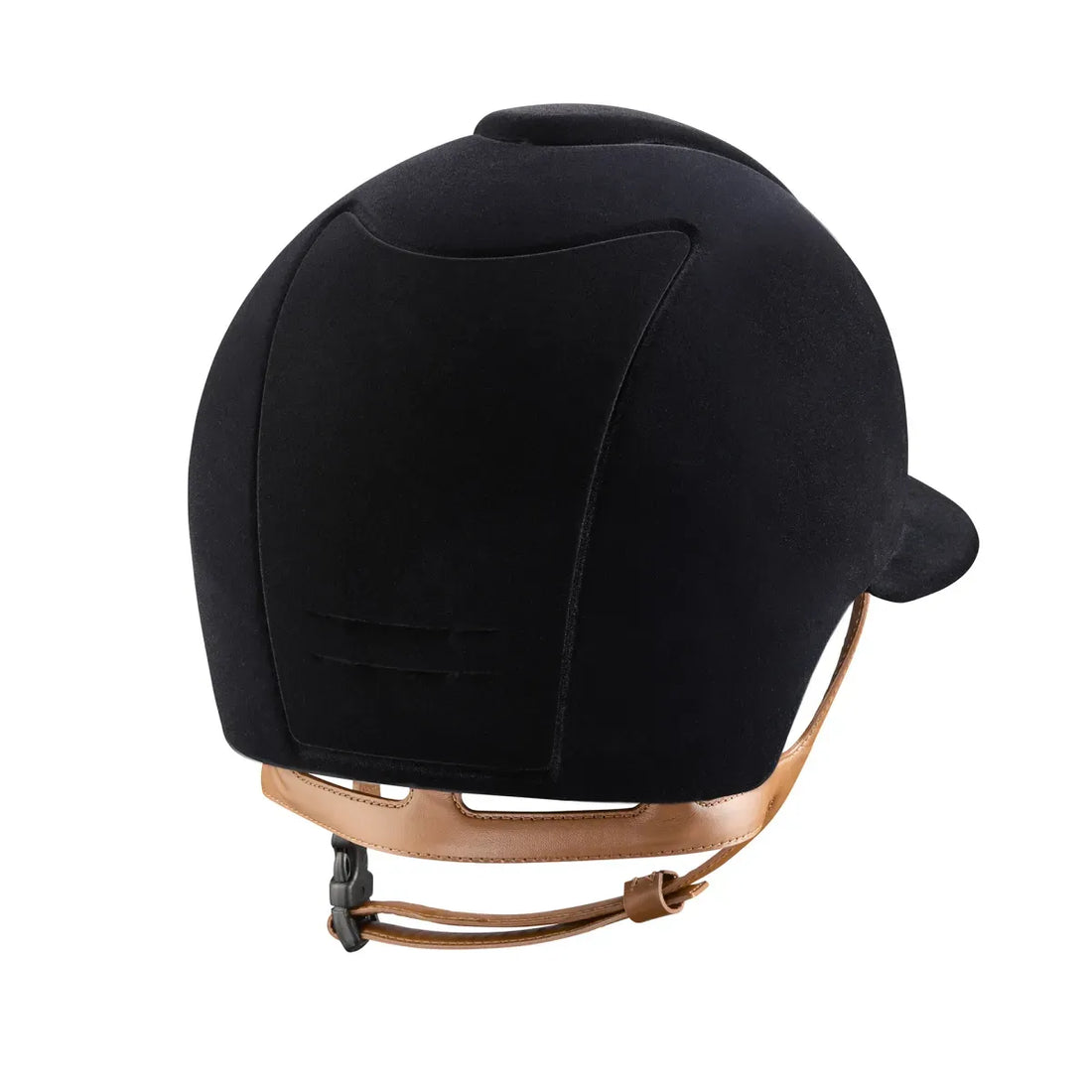 Kep Cromo 2 Velvet Riding hat with Chrome Frame and Brown Strap