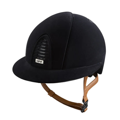Kep Cromo 2 Velvet Riding Hat with Velvet Frame and Brown Strap
