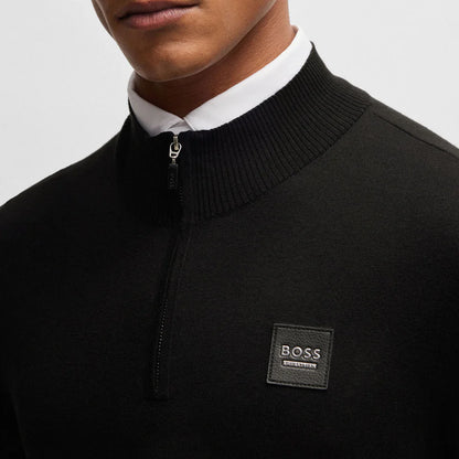 Boss Equestrian Rouen Half Zip Jumper Knitwear Black