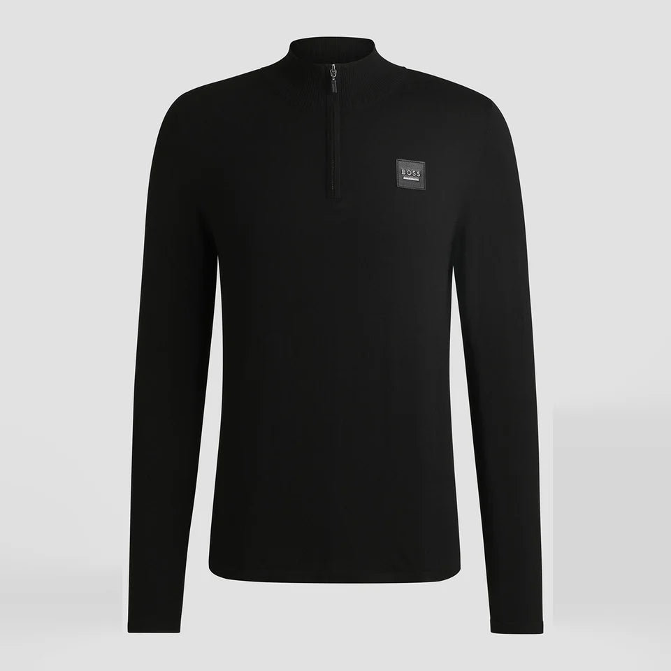 Boss Equestrian Rouen Half Zip Jumper Knitwear Black
