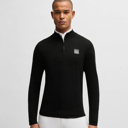 Boss Equestrian Rouen Half Zip Jumper Knitwear Black