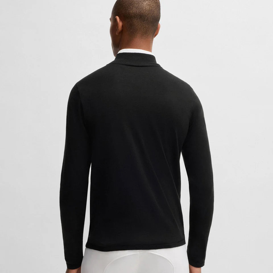 Boss Equestrian Rouen Half Zip Jumper Knitwear Black