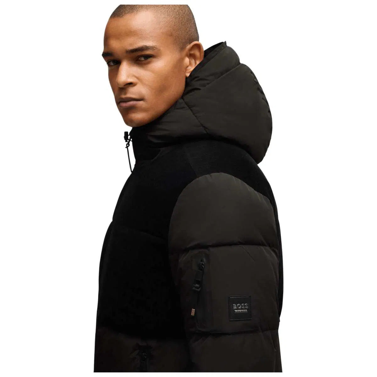 Boss Equestrian Thomas Cord Puffer Jacket Black