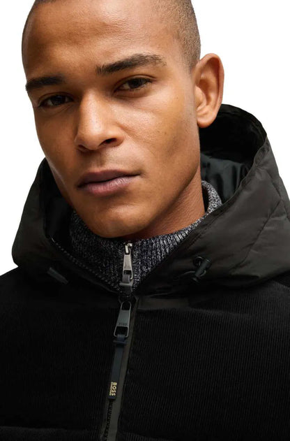 Boss Equestrian Thomas Cord Puffer Jacket Black