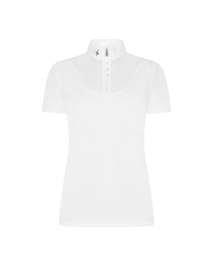 Trolle Women’s Mesh white Short Sleeve Polo Competition Shirt
