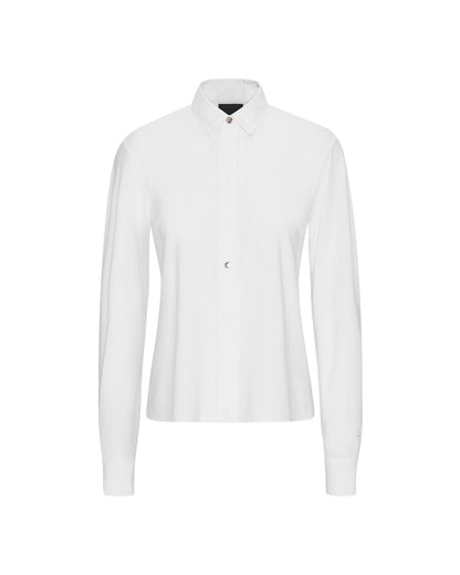 Trolle Pique White Long Sleeve Shirt