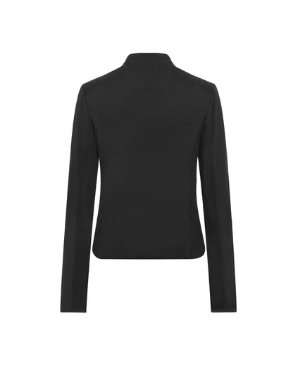 Trolle women’s L2 THERMO BODYWARMER WITH SLEEVES +TECH - BLACK Jacket on white background