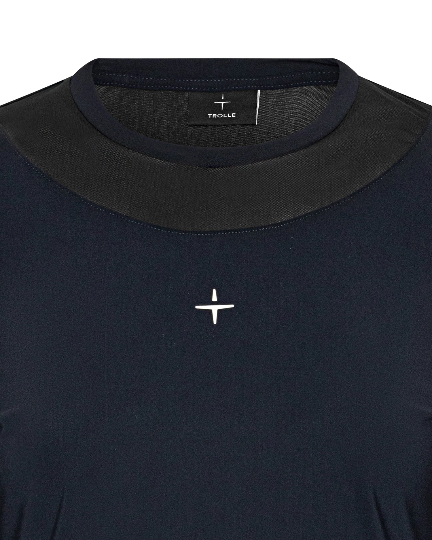 Trolle Women’s Centreline Mesh long sleeve t shirt -Navy/black