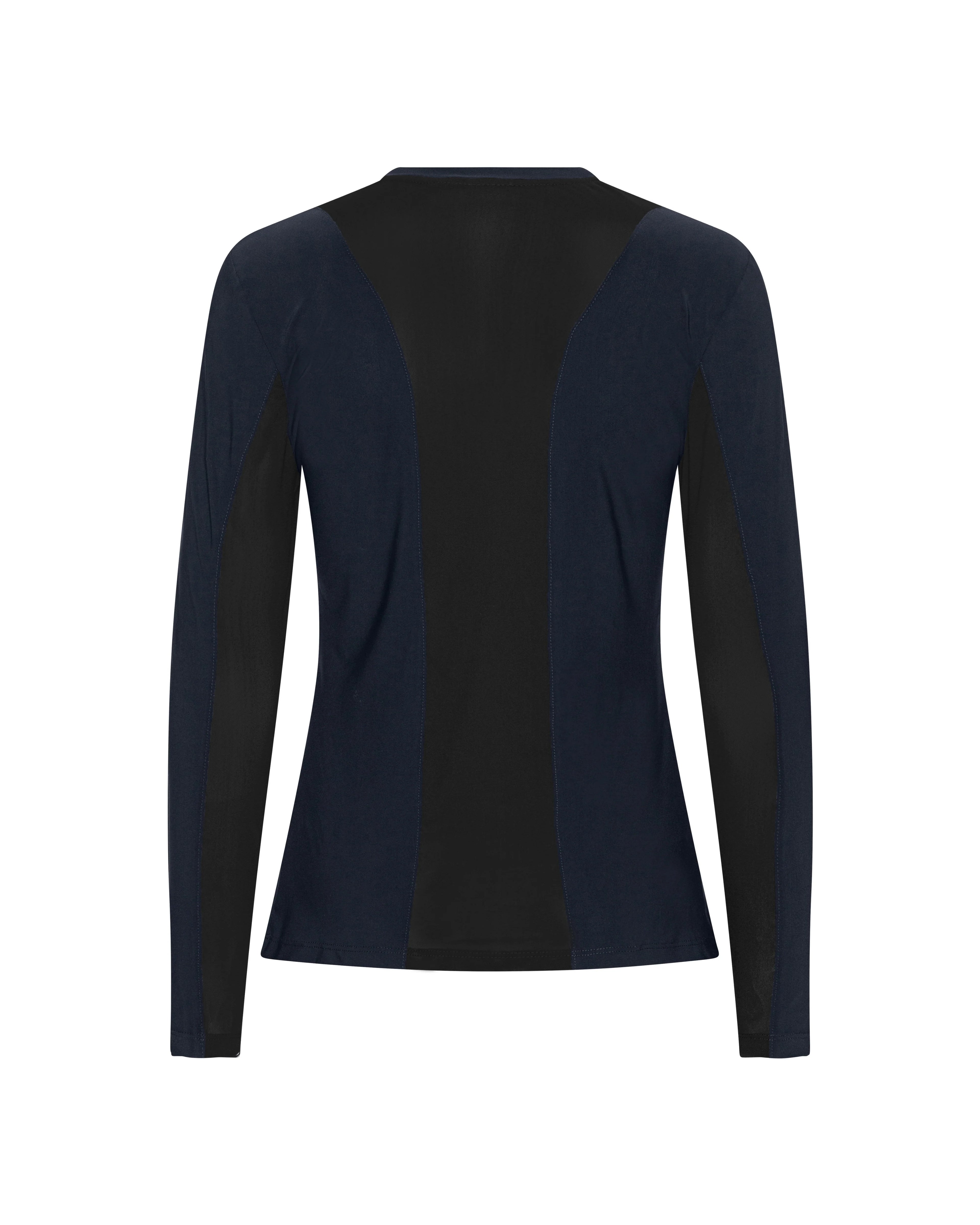 Trolle Women’s Centreline Mesh long sleeve t shirt -Navy/black
