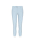Light blue riding breeches with textured grip panels on the thighs and white cuffs, shown against a plain white background.