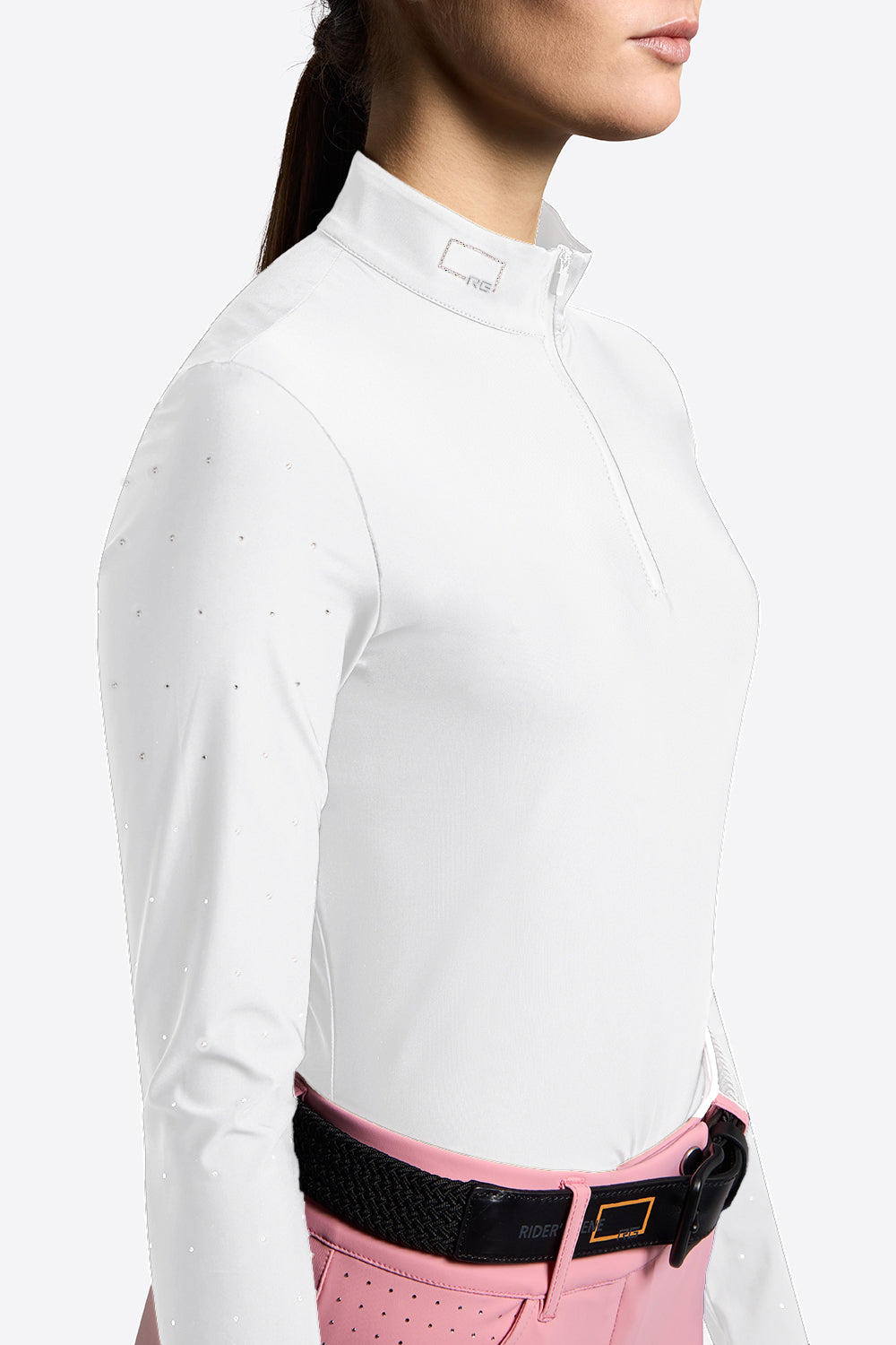 Riders Gene Women’s Jersey Strass White Long Sleeve Shirt