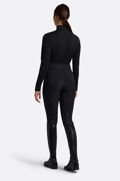 Riders Gene Women’s Strass Crystal Warm Jersey Training Top - Black
