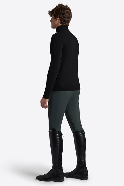 Riders Gene Mens Wool Sweater - Black