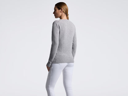 Cavalleria Toscana Crew neck Pure Wool Jumper - Winward Blue