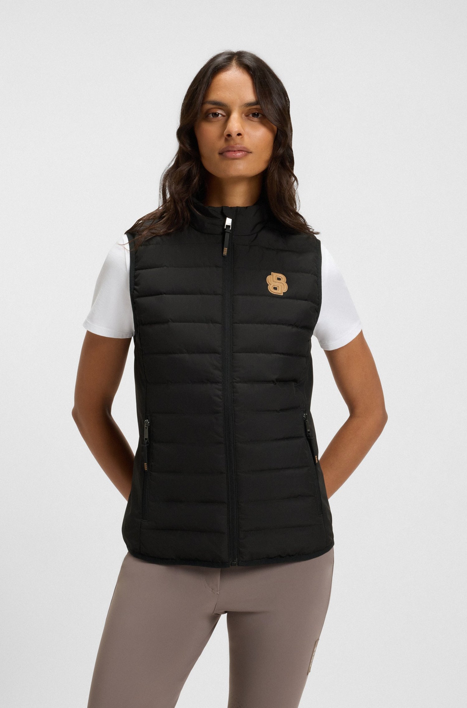 Boss Equestrian Waterproof Puffer Vest - Black