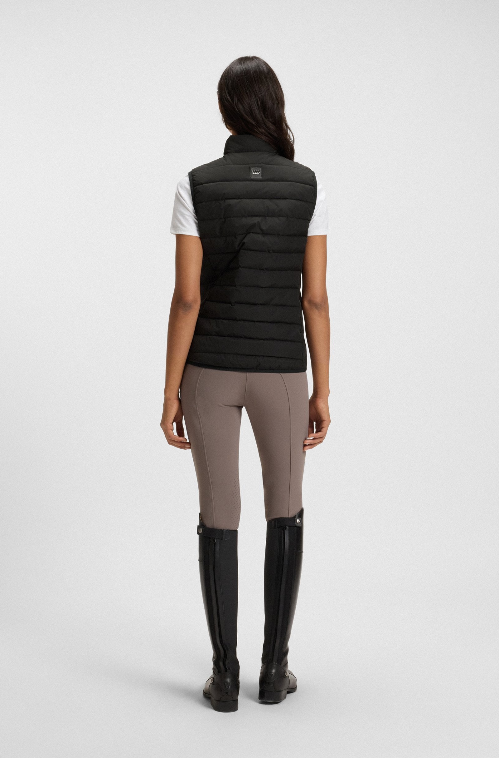 Boss Equestrian Waterproof Puffer Vest - Black