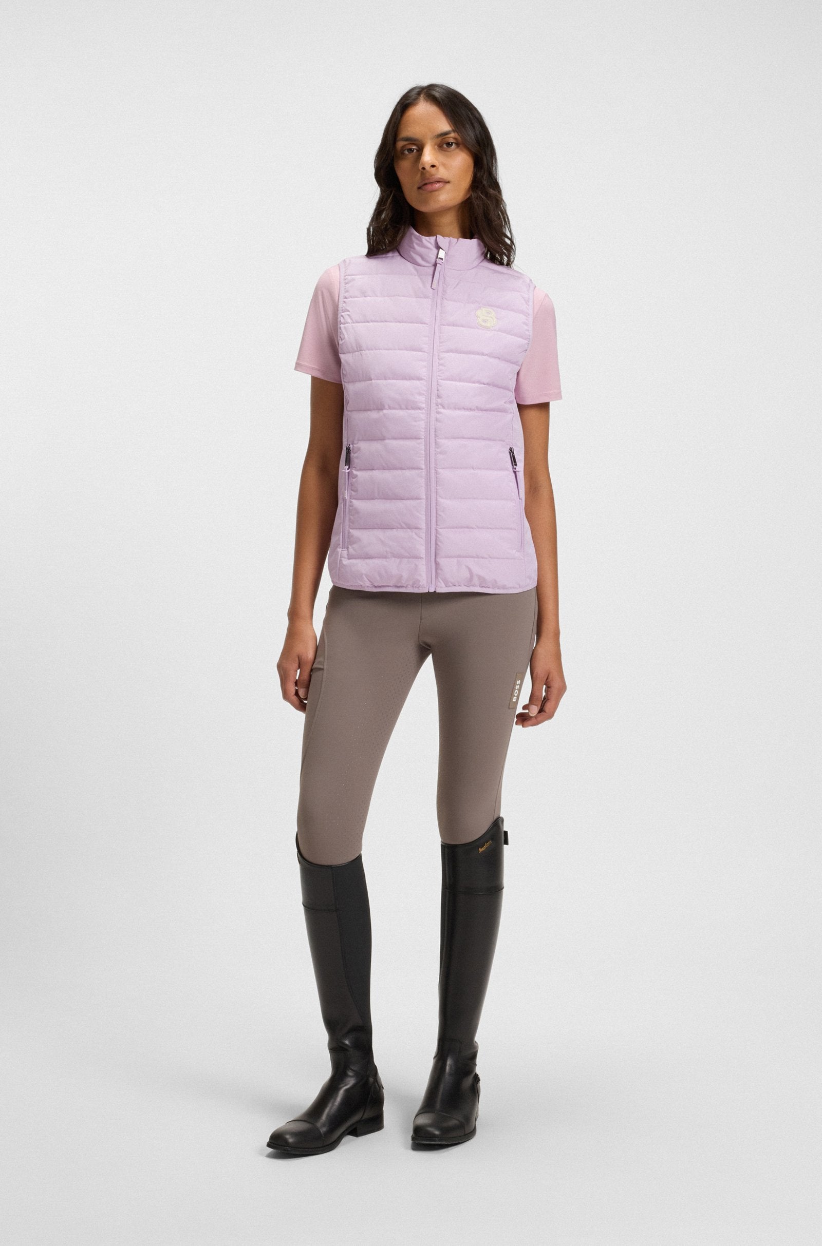Boss Equestrian Lilian Puffer Vest - Orchid