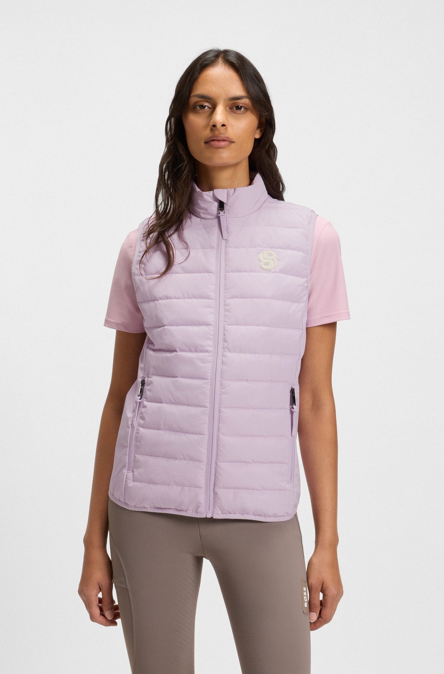 Boss Equestrian Lilian Puffer Vest - Orchid
