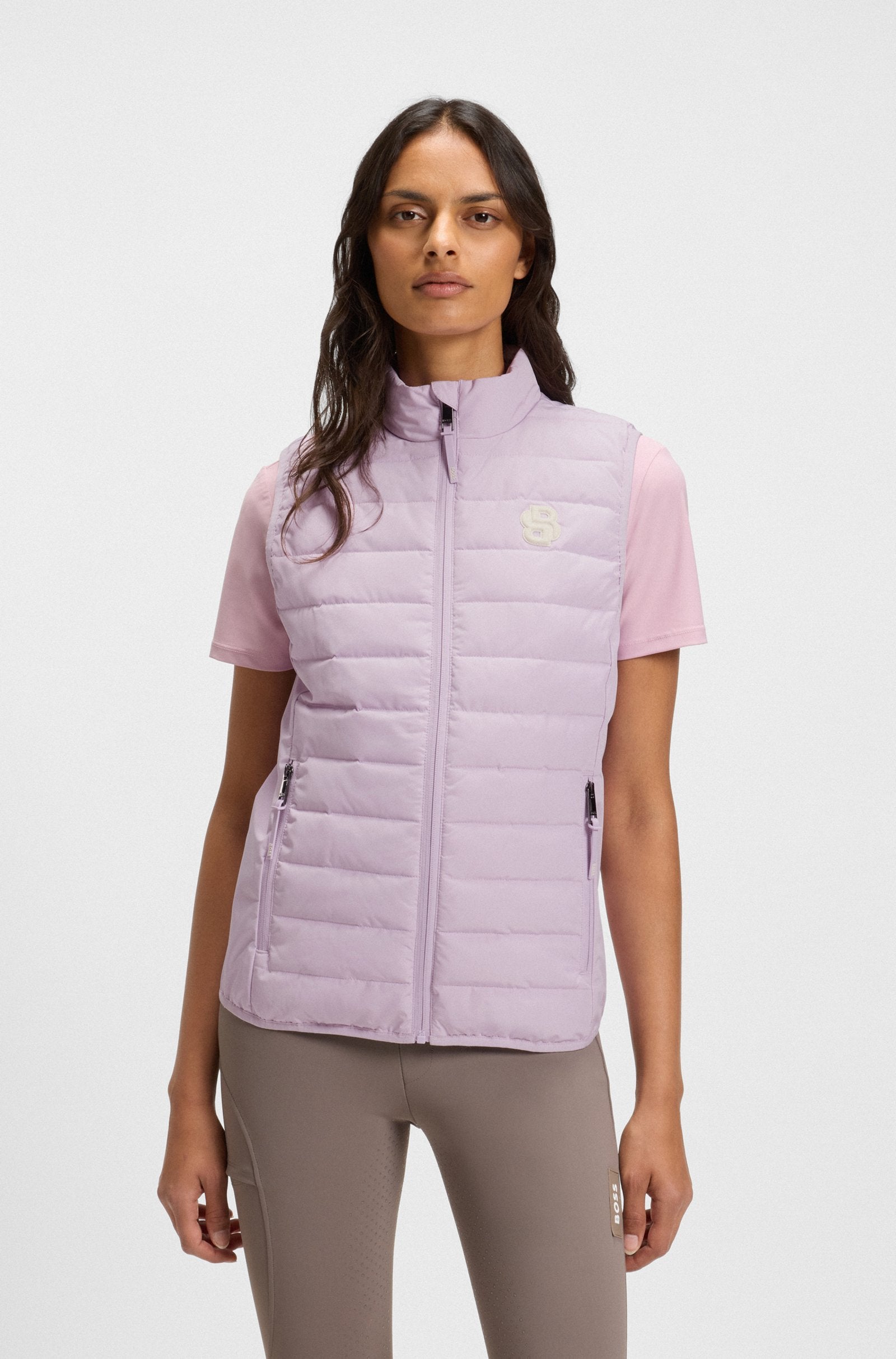 Boss Equestrian Lilian Puffer Vest - Orchid