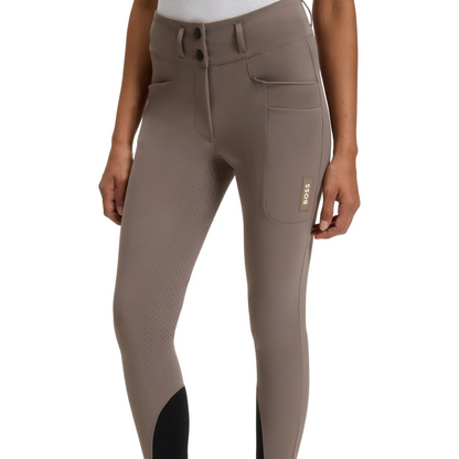 Boss Equestrian Hannah Knee Grip Breeches - Dark Pumice