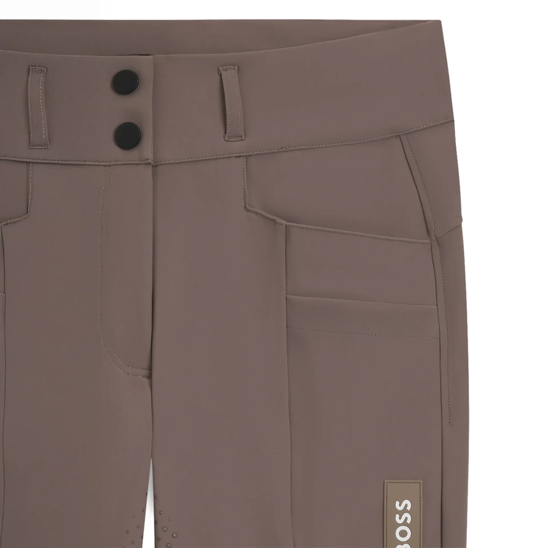 Boss Equestrian Hannah Knee Grip Breeches - Dark Pumice