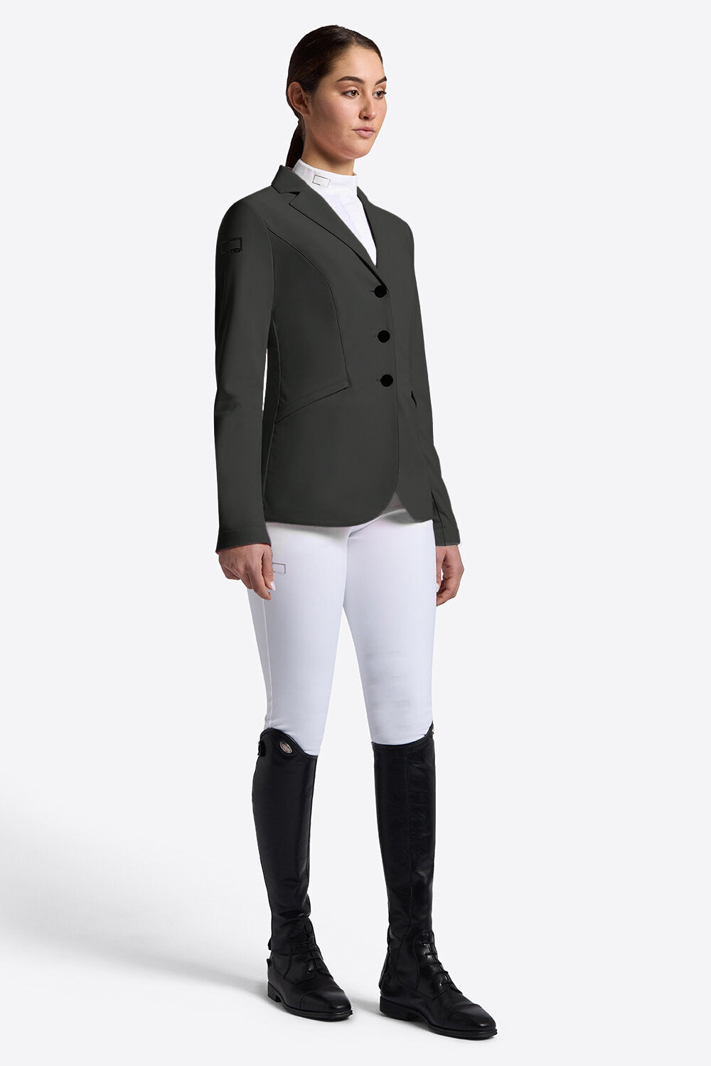 Riders Gene Womens Competition Jacket With Buttons and Rhinestones - Deep Fotesr