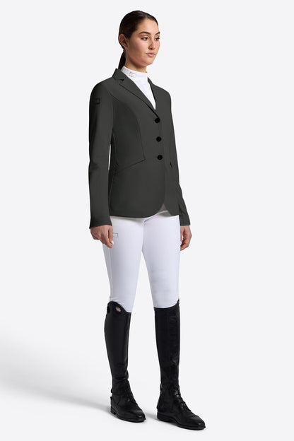 Riders Gene Womens Competition Jacket With Buttons and Rhinestones - Deep Fotesr