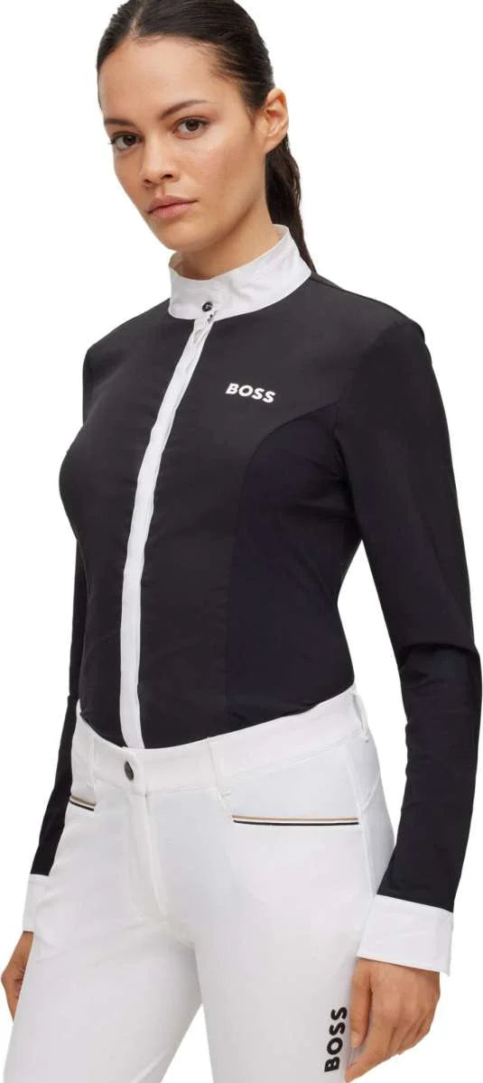 Boss Equestrian Womens Black Emma Show Shirt