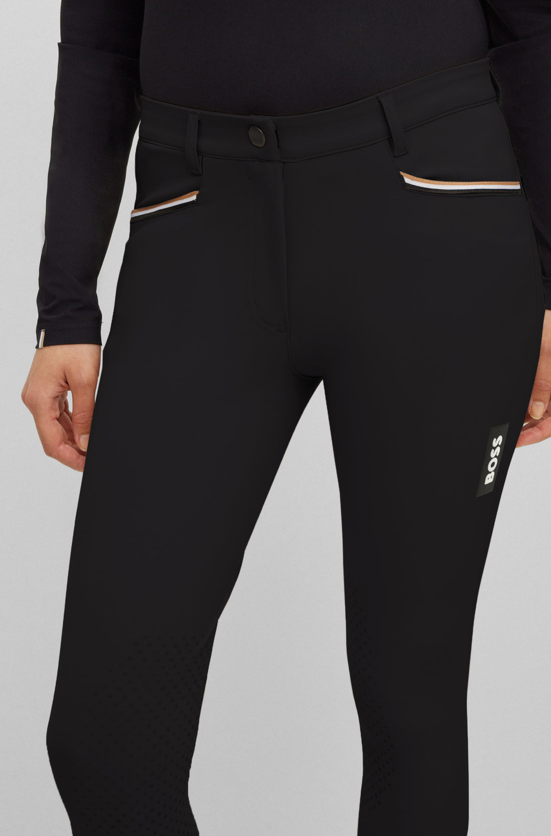 Boss Equestrian Hazel Knee Grip Breeches Black