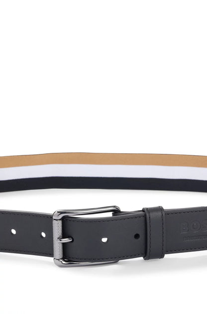 Boss Equestrian Pearth Mulit Stripe Signature Belt