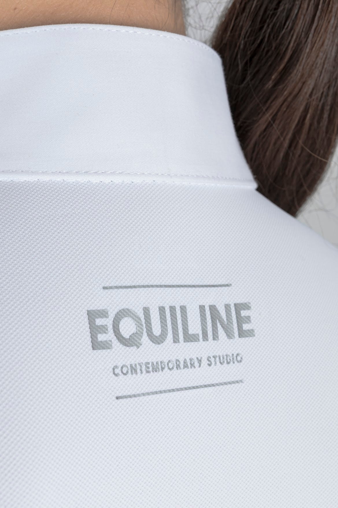 Equiline Womens Long Sleeve Textures Technical Show Shirt