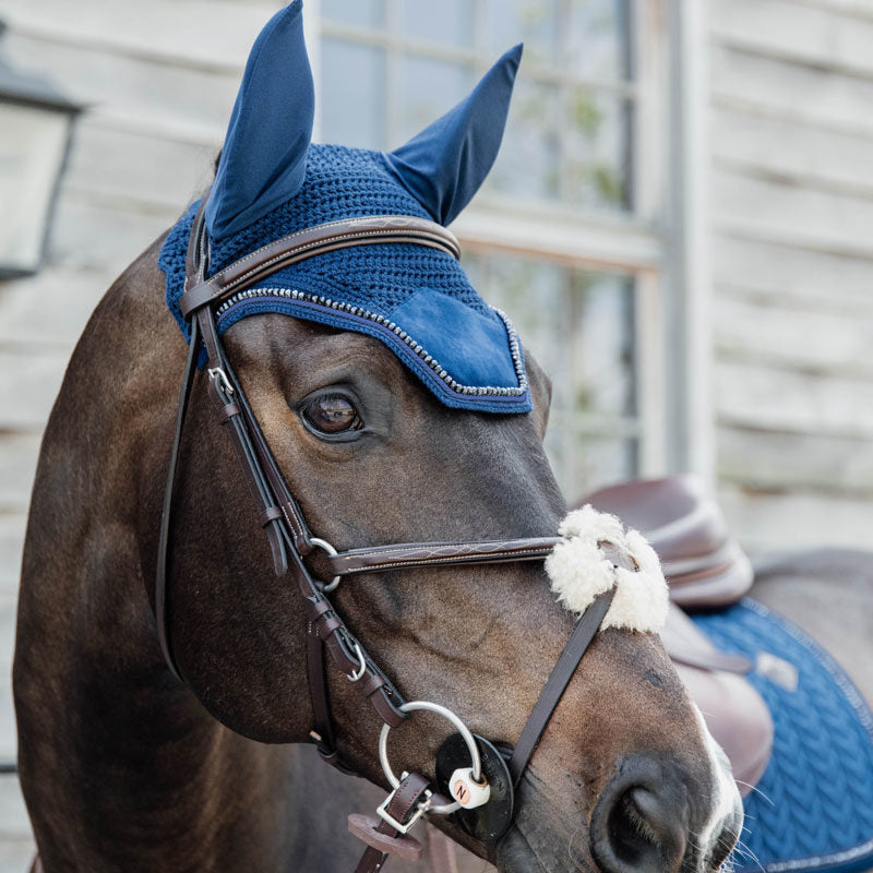 Kentucky Wellington Fly Veil Velvet Pearls