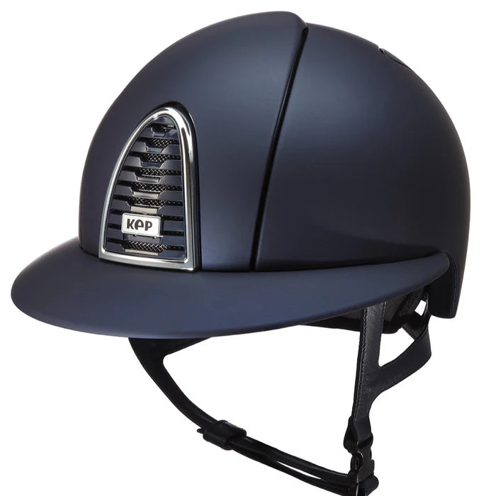 Upgrade your riding experience with the Kep Cromo 2.0 Textile Met/Blu riding hat. Its advanced design and durable materials provide superior protection and comfort. Ride confidently and in style with this must-have accessory for any equestrian enthusiast.