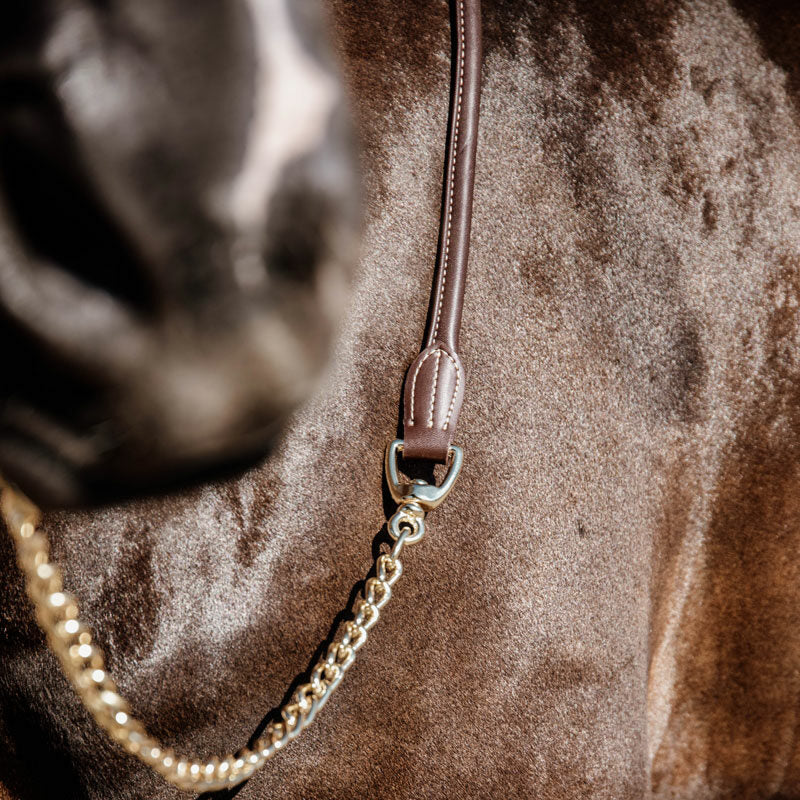 Kentucky Horsewear Leather Lead Chain 270cm